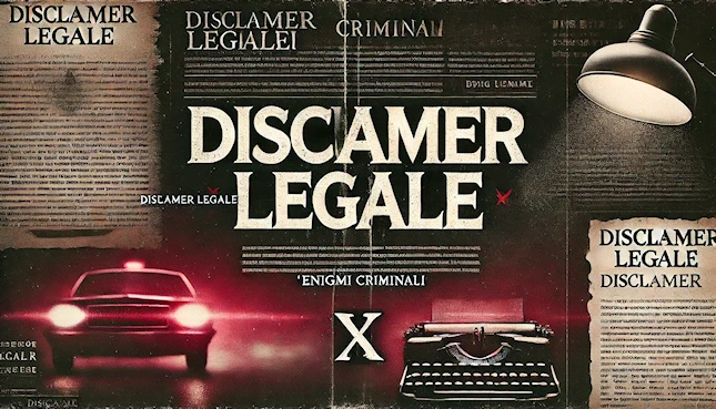 Disclaimer Legale di Enigmi Criminali