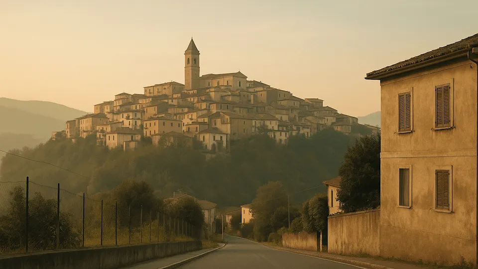 Panorama di Arce (Frosinone); caso Serena Mollicone: delitto di Arce